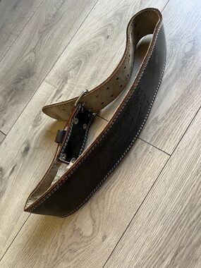 Leather Weightlifting Belt - Black